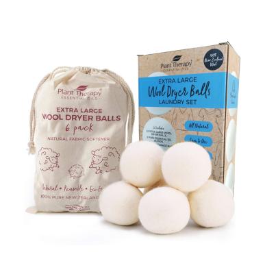 China New Zealand Wool Dryer Ball 2022 Smell Elimination/Dehumidification Manufacturer 100% Drier Wool Balls 6pk For Sale for sale