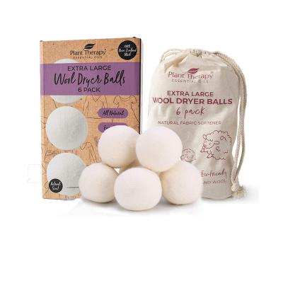 China Bestselling Amazon New Zealand 100% Organic Handmade Wool Dryer Balls Odor Elimination/Dehumidification In Stock Wool Drier Balls for sale