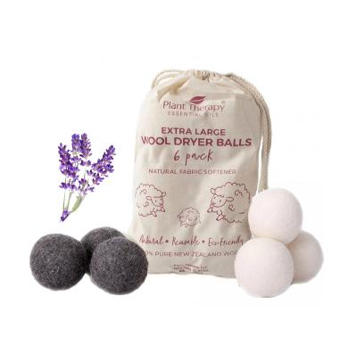 China Odor Elimination/Dehumidification Wool Dryer Balls Wool Dryer Balls 7cm 100% New Zealand Wool Cotton Laundry Dryer Balls for sale