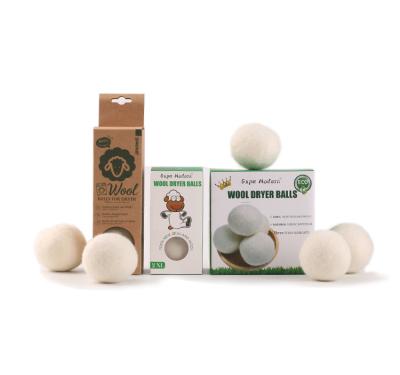 China Odor Elimination / Dehumidifying Nepal Made 100% New Zealand Wool Dryer Balls - Natural Fabric Softener, Reusable, Reduce Wrinkles for sale