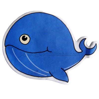 China Self Adhesive Cheap Printed Blue Mini Fish Animal Shaped Portable Student Sticky Notes for sale