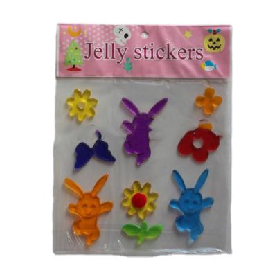 China Custom Frosted Glass Dolls Jelly Stickers For Window Door Animals Logo Design 3m Decorative Sticker for sale