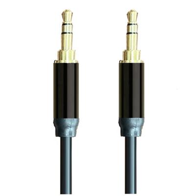 China Car Black 1m headphone cable 3.5mm Hi-Fi Sound 3.5mm audio aux cable Auxiliary Male to Male 3.5mm AUX Cable for speaker, earphone for sale