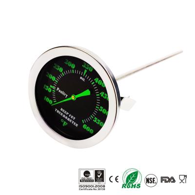 China 100℉ - 500℉ Candy Deep Fry Thermometer Professionally Calibrated With Gleamy Dial Face for sale