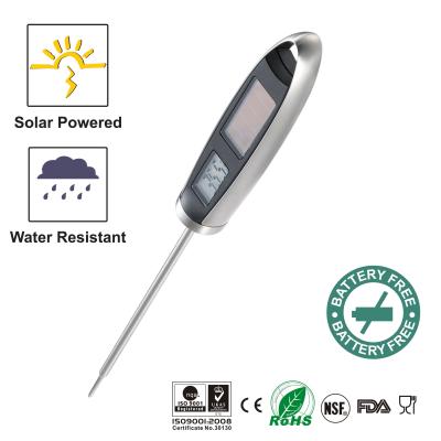 China Solar Energy Transparent Waterproof Meat Thermometer 5 Seconds Quick Response Time for sale