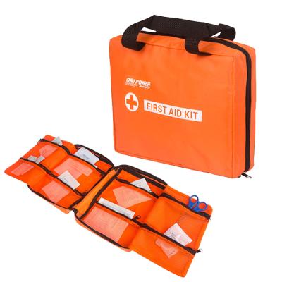 China Hot Selling OP Approved Polyester First Aid Kit Pouch With Supplies For Outdoor Car Home First Aid Bag for sale