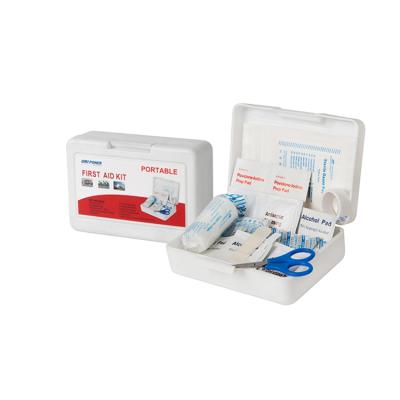 China Full White Plastic Portable Home First Aid Ployester Accessories Kit Medical Storage Boxes Box OP Approved for sale