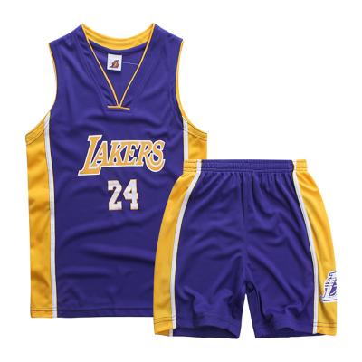 China Custom Reversible Antibacterial Blue A Gold Basketball Shirt Shorts And Tank Tops for sale