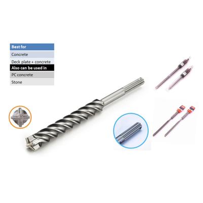 China High-rigidity 20mm Tungsten Steel Head Bits Special Carbide Type Ceiling Cement Drill Solid Cutter 4 Bit Plus SDS for sale