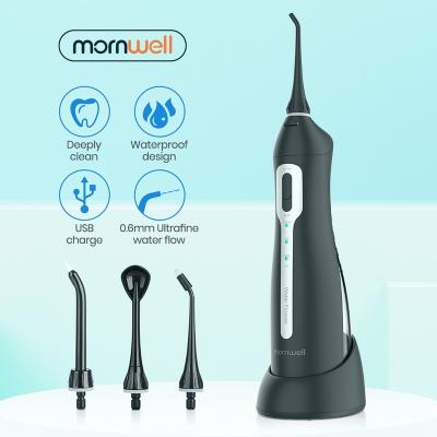 China Mornwell 150ML Oral Rechargable Water Car Flosser Irrigator USB Portable Dental Multifunction Water Tank Teeth Cleaner for sale