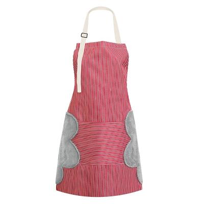 China Soft Adjustable Kitchen Cooking Waterproof Aprons Bib Chef BBQ Aprons With Pocke For Women And Men for sale