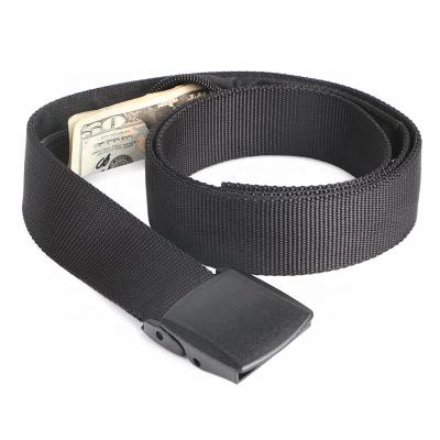 China Travel Safety Durable Nylon Military Tactical Money Belt Belt With Hidden Money Pocket For Men for sale