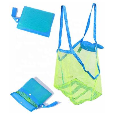 China Reusable Mesh Beach Bag Extra Large Beach Bags Tote Backpack For Holding Beach Toys for sale