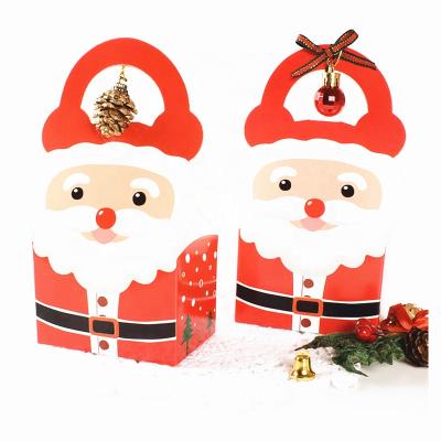 China Recycled Materials Christmas Candy Boxes Christmas Decorative Candy Boxes Bags For Christmas Xmas Party for sale