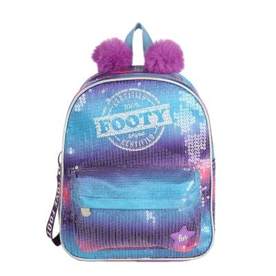 China Hot Selling Colorful Polyester RFID Increasing Light Backpack Fashional Durable Bag For Kids Sequin Backpack for sale