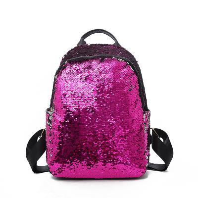 China Anti-theft multicolor bags for women backpack newest summer sequin bag fashion purple sequins bag 2022 for sale