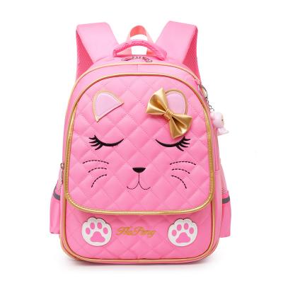 China 2022 Wholesale Anti-theft Cute Cat School Backpacks Student School Bag For Kids Girl School Backpack for sale