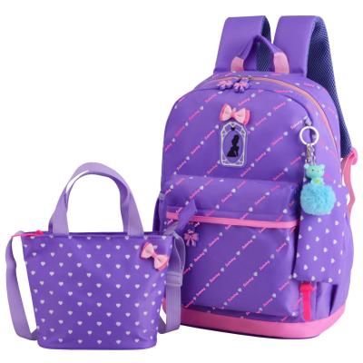 China anti-theft 3 in 1 student school bag for children factory direct school bags girls educate bags girls school bag set for sale