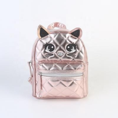 China Mini Design PU Backpack Girls Cartoon 18*5.5*25CM New Waterproof Cat Travel Fashion School Backpack Cute For Kids for sale