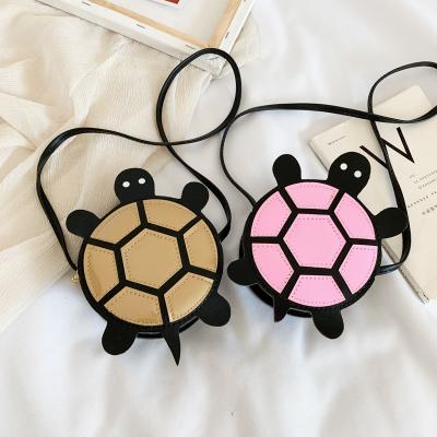 China Fashion Cartoon Wallet Pocket Pu 3d Girl Diamond Tortoise Shape Fall Little Clip Animal Bags For Kids for sale