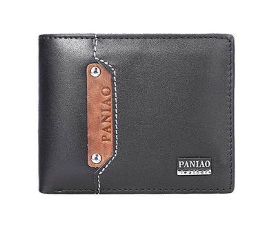 China Promotional Money Travel Wallet Simple Design Slim Men Leather Wallet Coin Pocket Men's Leather for sale