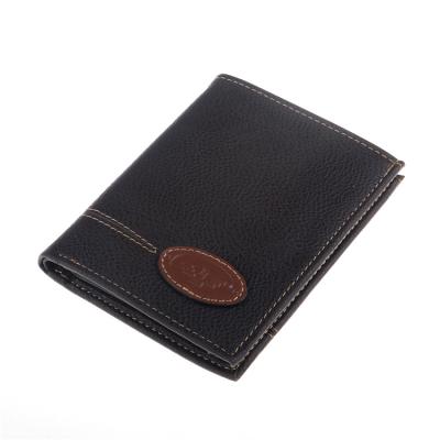 China High Rated Waterproof Mens Business Vintage PU Leather Block Short Credit Cards Holder Money Clip Wallet for sale