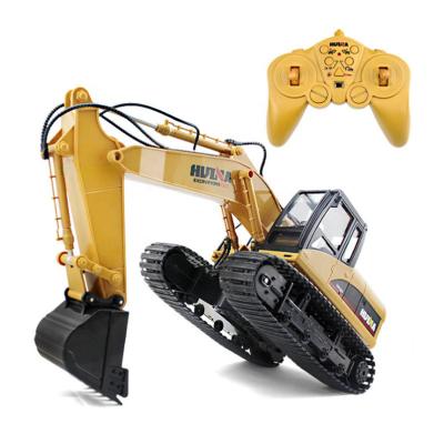 China HUINA's Other 1:14 15 Channel 2.4G Metal Excavator Remote Control Model Car Boy Multifunctional Filling Building Toy 1350 for sale