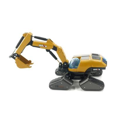 China HUINA Toy 1:50 New Concept Static Excavator Model Car Boy Diecast Multifunctional Static Building Toy 1703 for sale