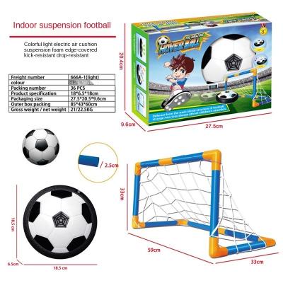 China Step In Foreign Trade 666A-1 Kids Indoor Football Floating Toys With LED Lighting Indoor Football Goal 666A-1 Interaction for sale