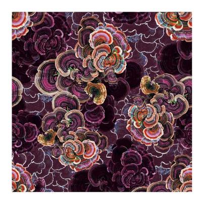 China Stretch Polyester Stretch Crepe Customized Flower Summer Digital Styles Printing For Lady Dress Coat Overcoat Fabric for sale