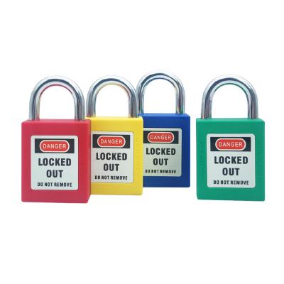 China PA QVAND Hazard Isolation Safety Padlock Security Loto Lock Nylon Industrial Padlock for sale