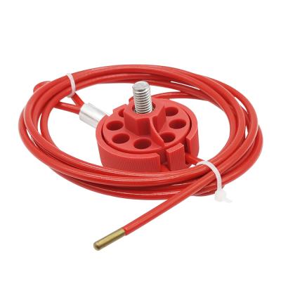 China For Safety Lockout Equipment Adjustable Wheeled Cable Locking Line With 3.8 Mm Steel Wire Rope for sale