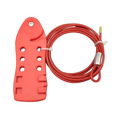 China For Universal Equipment QVAND Cable Lock Valve Cable Lock Device Security Lockout Adjustable Fish Shaped Lockout Revision Lock for sale