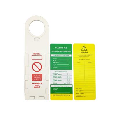 China For Scaffolding Warning Tag With PVC Safety Label For Protection for sale