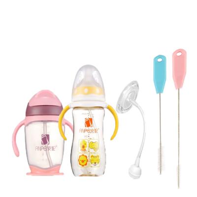 China Wholesale Customized PP Factory Brand Logo Baby Bottle Straw Stainless Steel Cleaning Brush for sale