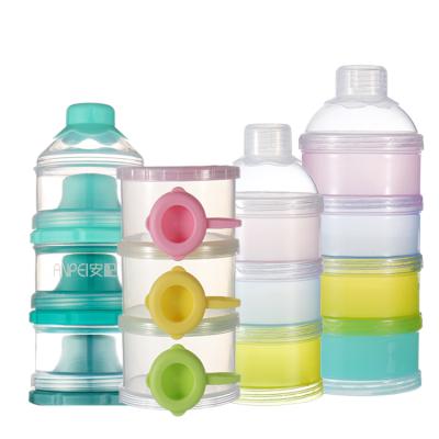 China BPA Free Baby Milk Powder Bpa Free Dispenser Factory-Price Portable Three Layers for sale