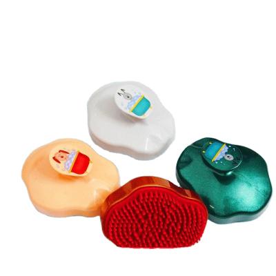 China Massage Care Baby Care Products Children Kids Baby Silicone Massage Hair Head Cleaning Brush for sale