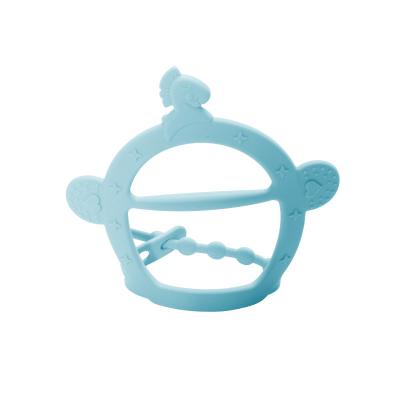 China Newborn Toy Newdesign Anti-Gnawing Hands All Silica Gel Soft Wristband Teether Teether Gel for sale