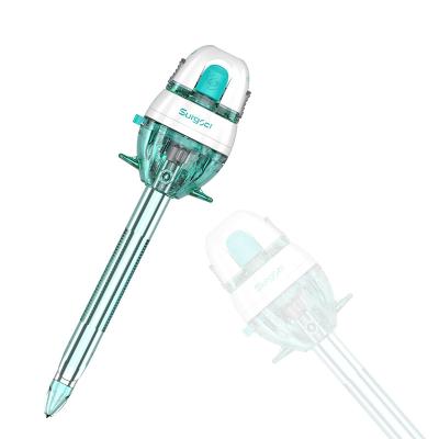 China Plastic 10mm Beschikbare Optische Trocar Enige de Toegangshaven van Laparoscopic Te koop