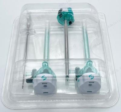 China EO  5mm Disinfection Laparoscopic Trocar Kit Optical Plastic Trocars for sale