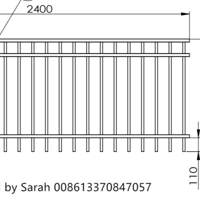 China Easily Assembled Three Fences Powder Coating Fence Hot Factory Directly Sale for sale