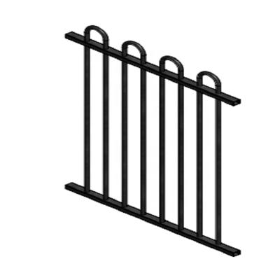 China Qifan Commercial Grade Promotion Lawn Edge Fence Design Easily Assembled Wrought Iron Fencing For Garden for sale