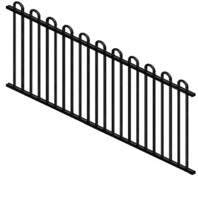 China Easily Assembled High Quality Easy To Install Fencing Exterior Metal Fence Iron Fence for sale