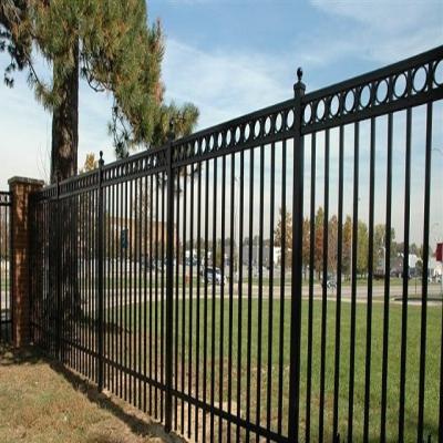 China Renewable resources easily assembled good quality residential and commercial steel and security fencing for sale