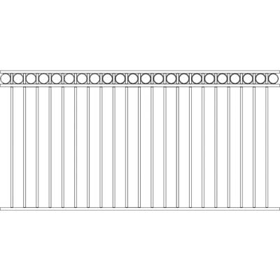 China Good Quality Easily Assembled Fencing Affordable Project Rate Metal Fence Gate for sale