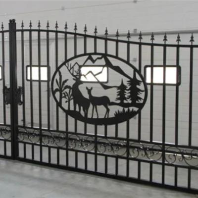 China Factory Direct Sale Easily Assembled Lifetime Durability Fencing Outdoor Metal Fence Gate for sale