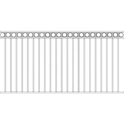 China Hot Sale Outdoor Steel Barrier Galvanized Steel Pipe Easily Assembled Fencing for sale