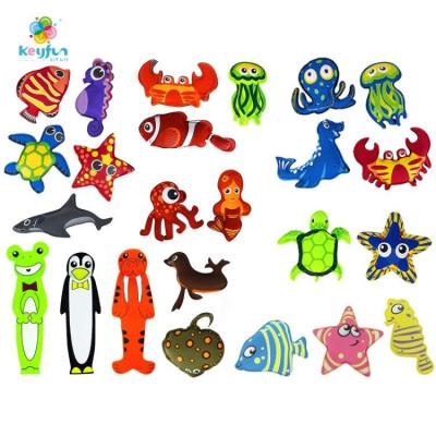 China Water Play Set Newest Design Amazon Hot Sale Neoprene Dive Diving Animal Swimming Pool Underwater Toys For Water Play for sale