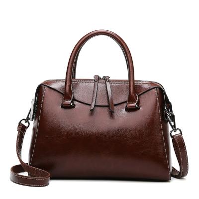 China 2021 Fashion Ladies Tote Bag Hot Selling Genuine Leather Women's Handbag for sale