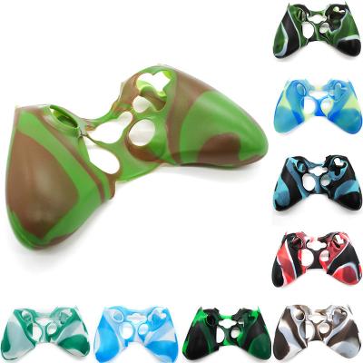 China FREE SHIPPING Camouflage Camouflage Gel Guard Soft Sleeve Skin Grip Cover For Xbox 360 Controller Silicone Case Protector Camouflage for sale